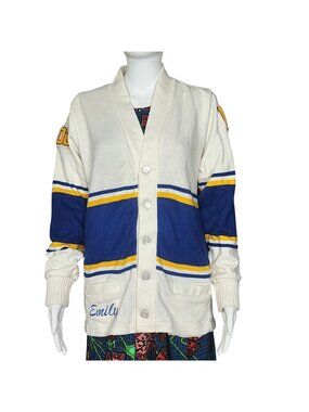 Vintage Wasatch Warriors Sweater Cardigan Women's Medium